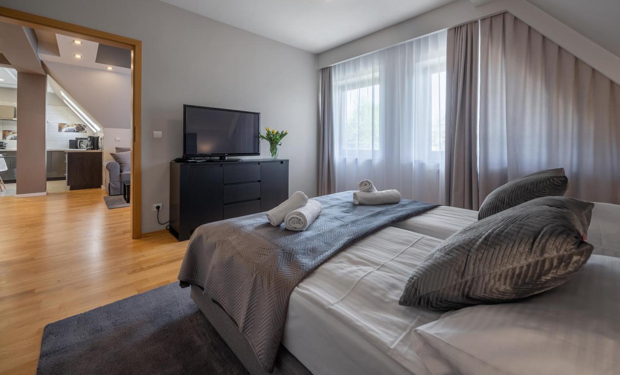 Prestige Apartamenty Bystra Woda Centrum Zakopane Oda fotoğraf