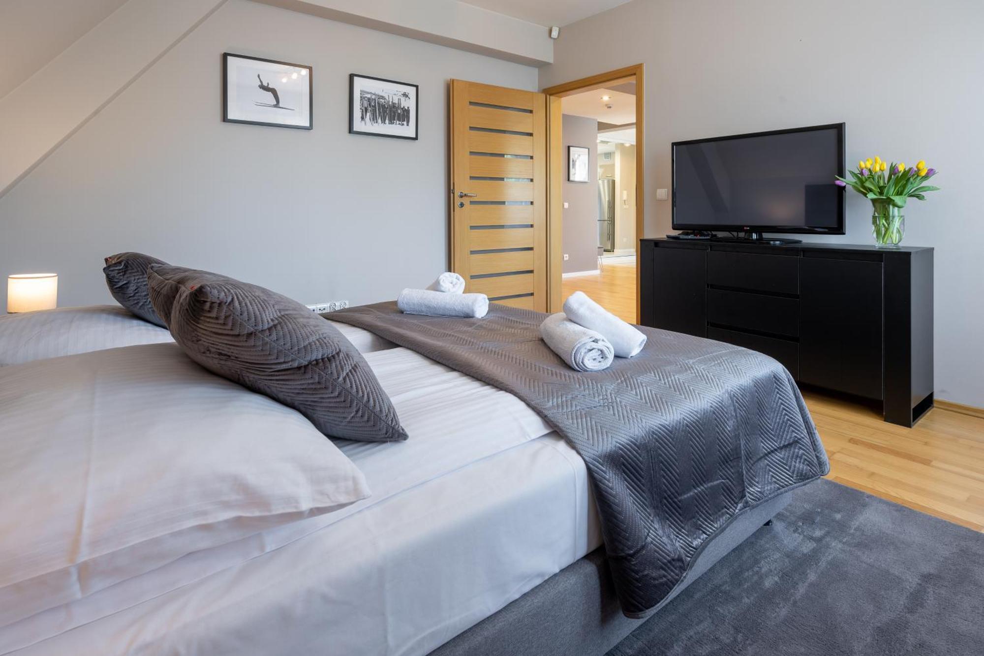 Prestige Apartamenty Bystra Woda Centrum Zakopane Oda fotoğraf